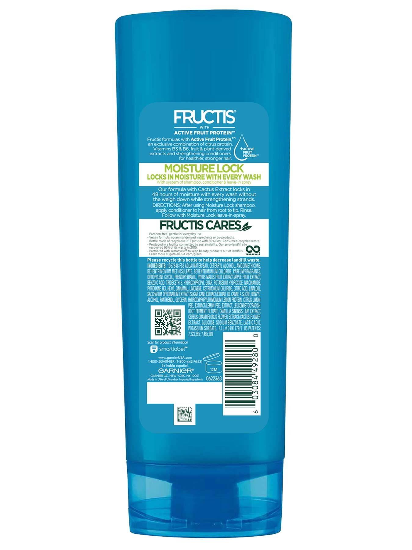 Back view of Moisture Lock Conditioner for Dry Hair.